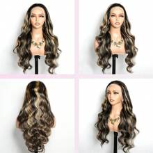 Brennas Blonde Highlight Body Wave Wig 5x5 Glueless Human Hair Bye Bye Knots Wig Pre Plucked Pre Cut 5X5 Lace Closure Wigs For Women Put On And Go Wig 200% Density 1b/27 Colored Body Wave Transparent Wig