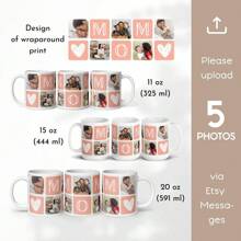 One Piece 11oz Custom Dad/Mom Photo Mugs, Mugs With Different Color, Custom Gift Collage Sentimental Keepsake Ceramic, Father/Mother Birthday Present Customizable Text Coffee Cup, Funny Boyfriend Gift, Personalized Photo Mug - Multicolor - View 8