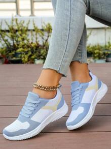 Women's Lightweight Breathable Retro Chunky Sneakers, Versatile Anti-Slip Soft Sole Casual Running Shoes, 2024 Summer New Arrival