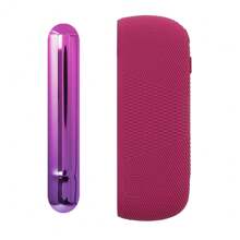 Funda de silicona colorida y cubierta de puerta para accesorios Iqos Iluma, cubierta reemplazable decorativa (solo funda protectora, la máquina no está incluida) - Compatible con Iluma, no con 3.0duo Accesorios en color rosa - Carcasa + cubierta lateral - Ver 12