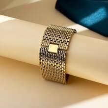 DAYAND NIGHT Brand 2025 New Women's Party Fashion Wrist Watch, Gold Luxury Elegant Quartz Watch, Suitable For Party, Banquet Or Daily Wear. A Perfect Choice For Valentine's Day Gift, Anniversary Gift Or Birthday Gift. Two Colors: Gold Case With Gold Dial, And Gold Case With White Dial - 金色 - 查看 4