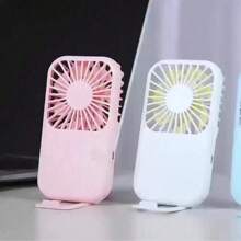 Mini ventilador de mano con batería, ventilador personal portátil pequeño, ajustable de velocidad, recargable por USB, diseño lindo, ventilador potente para pestañas, para uso en el hogar, oficina, coche, exterior, viajes, verano, playa