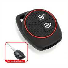 Funda de silicona para la llave del coche para Suzuki Ignis, Vitara, Liana, Ciaz, Baleno - Funda protectora para la llave del coche - Negro - Ver 4