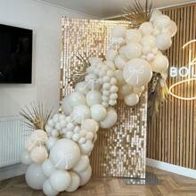 78 Piece White Balloon Arch Kit, Pearl White Balloons With Pearl Bows And Pearl Strings, Perfect For Wedding Decoration, Birthday, Bridal Party, Party
