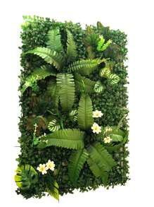 1 件人造垫绿化板修剪树篱植物，隐私树篱屏风适用于户外花园后院围栏围栏隐私屏风和室内墙壁装饰