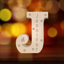 1 Piece, Custom Name Letter Night Light, 11 Inch Creative Luminous A-Z Letter Light, Big Hair Letter Logo LED Sign Number Sign, Suitable For Night Light Home, Bar, Christmas Light, Birthday, Party, Wedding, Decorative Digital Shape Light