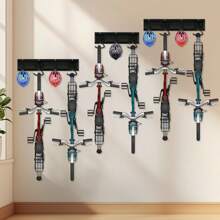 Bike Rack Wall Mounted, 4 Bicycles + 3 Helmets, Space Saving Vertical Bike Rack, Garage Bike Hangers, Indoor Cycle Stands Storage Holder For Road Bikes - 6 Bicycles + 4 Helmets - View 7