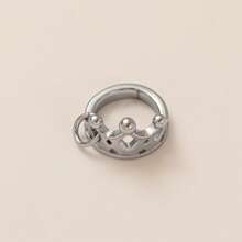 1pc Stainless Steel Plated Gold Drip Paint Multi-Element Pendant Necklace, Christmas Tree, Donut, Football, Roller Skate Charms, Suitable For DIY Necklace And Bracelet