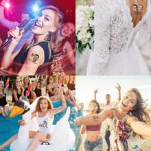 Conjunto de 15 tatuajes temporales personalizados para el 4 de julio, Día de la Independencia, tatuajes falsos USA con diseños personalizados