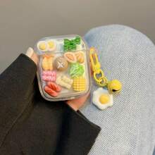 Kreatives, süßes 3D Gemüse & Essen Design Schutzhülle kompatibel mit Airpods Pro 2, Airpods 3./4. Generation Bluetooth Kopfhörer
