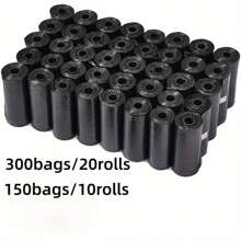 300/150pcs Dog Poop Bags, Portable Pet Excrement Bags, Leak-Proof Pet Trash Bags, Pet Cleaning Supplies