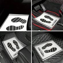 20/30 一次性白色汽车脚垫，临时通用车辆脚垫，用于清洁和保养，防污防尘，易于清洁，防滑保护汽车，适用于经销商和机械师