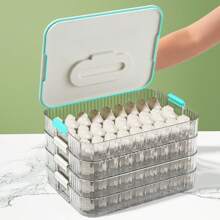 Dumpling Storage Box, Refrigerator Preservation Box For Dumplings, Wontons, Frozen Foods, With Timer - Yellow - View 4