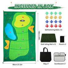Dr.Rapeti Golf Game Set: 60 X 40 Inch Mat For Home, Backyard, Office - Indoor & Outdoor, Perfect For Teenagers
