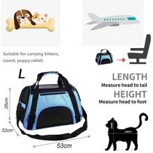 Bolsa Transportadora para Mascotas Plegable para Gatos y Perros Portátil para Exteriores - Morado - Ver 7