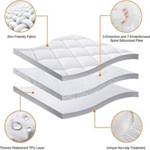 Waterproof Mattress Cover Protector King Size Decor - Grey - View 5