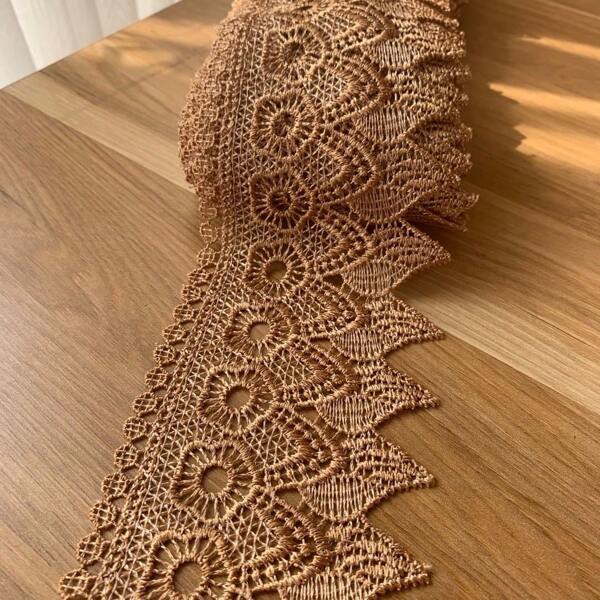 5 jardów haftowanej koronki o szerokości 9 cm, wykończenie krawędzi w stylu vintage, aplikacja haftowana, szycie, rzemiosło, ślub, suknia ślubna, upiększenie, prezent, dekoracja na przyjęcie