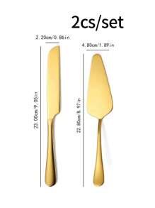Set de 2 piezas personalizado de cuchillo y pala para cortar el pastel de bodas, con grabado personalizado del nombre y fecha, regalo único de aniversario minimalista para ella - multicolor - Ver 7