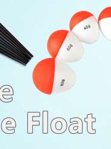 3 件装红色和白色 EVA 泡沫硬浮力长距离钓鱼浮标，腹部较大，浮力大