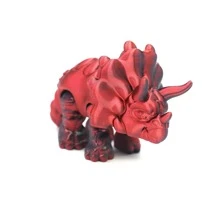 1pc 3D Printed Triceratops Figurine - Plastic Collection Display, Suitable For Home Decor, Holiday Decor, Valentine's Day Gift, Party Favors - Multifunctional Decoration, Applicable To Various Room Types