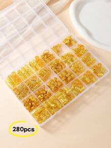 280 件假发 Y2K 配饰 配件 贝壳蝴蝶吊坠 新款辫子 大辫子 吊坠 配件 接发环 斋月配饰