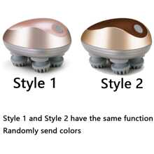 Rechargeable Mini Octopus Claw Massager, Multi-Function Kneading Vibration Massager, Head Massager - Gold - View 8