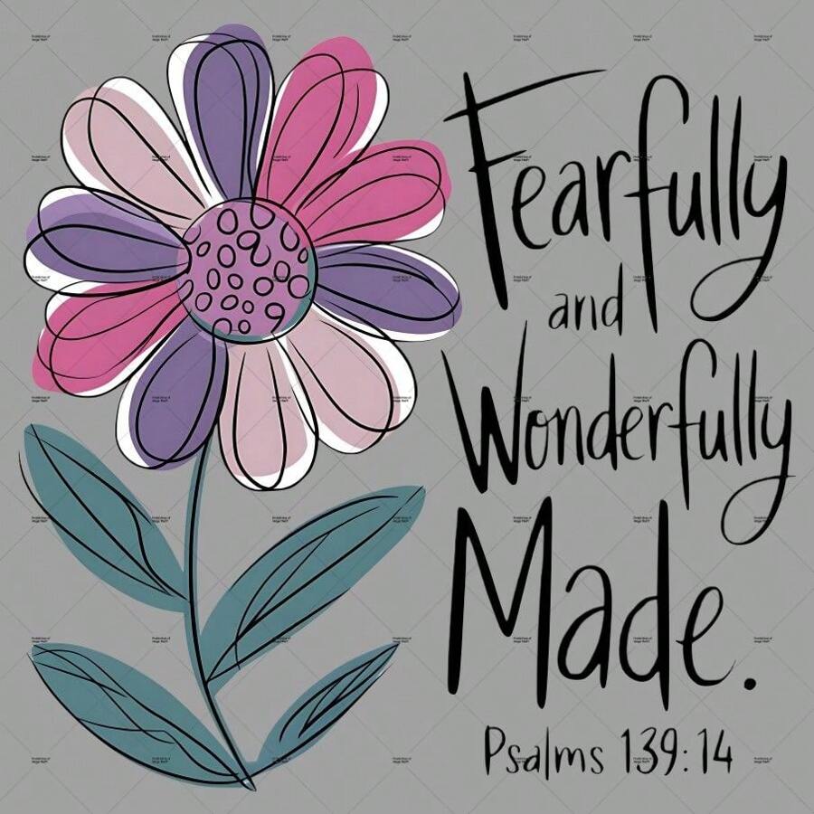 1 件/2 件/3 件 Fearfully And Wonderfully Made 补丁图案熨烫转印贴纸适用于 T 恤运动衫牛仔裤包服装配饰口罩牛仔裤和背包帽子枕头 - 可洗且持久