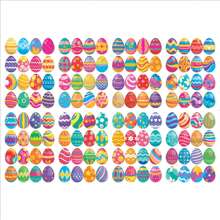 128pcs/8 Sheets Easter Egg Stickers - Cute Easter Eggs, Rabbits, Carrots Self-Adhesive Labels Stickers For Decorating Party Gifts, Easter Snacks, Gift Bags, Cards, Envelopes, Holiday Baskets