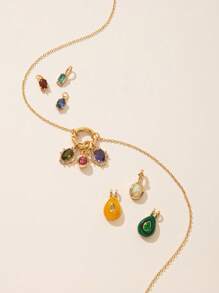 1pc Stainless Steel 12 Chinese Zodiac Pendant, Suitable For DIY Jewelry Gift - Multicolor - View 5