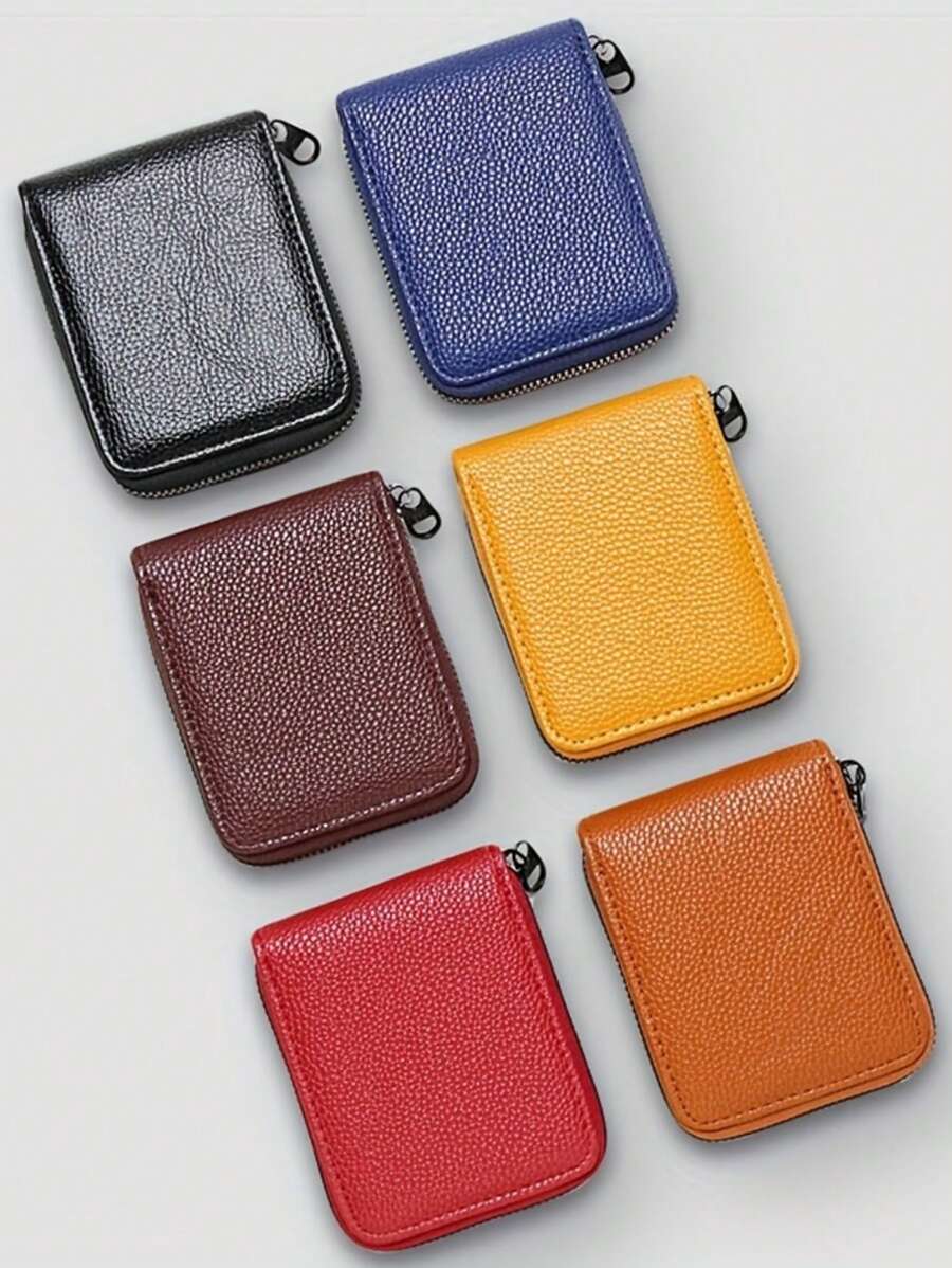 1 件 11 槽优质 PU 皮革手风琴信用卡夹男女通用简约仿皮零钱包钱包钱包迷你钱包钱包钱包钱包卡包