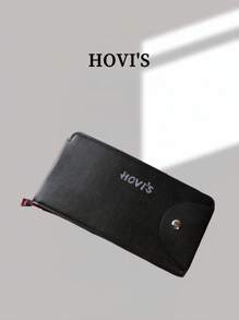 HOVI'S Cartera multifuncional y elegante para negocios, de peso ligero con múltiples compartimentos para tarjetas, de gran capacidad, billetera larga para jóvenes