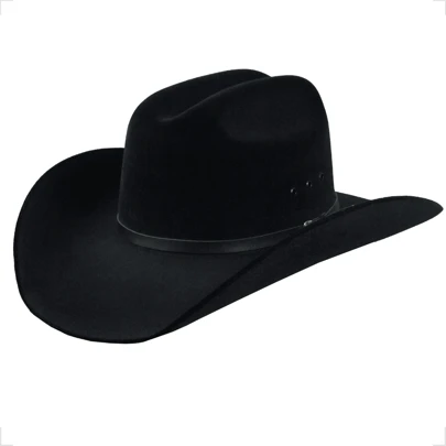 Chapéu Country Americano Cowgirl Rodeio CowboyPoliésterpreto