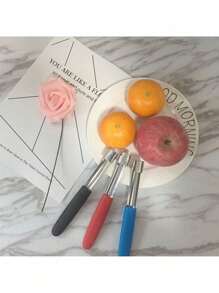 1Pc Apple Corer Stainless Steel Pear Fruit Vegetable Tools Core Seed Remover Cutter Seeder Slicer Knife Kitchen Gadgets Tools - Multicolor - View 3