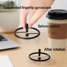 Exclamation Point Suspended Stress Relief Toy Finger Spinner, Creative Floating Spinning Top Twisty Decompression Gadget - Multicolor - View 1