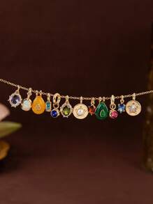 1pc Stainless Steel 12 Chinese Zodiac Pendant, Suitable For DIY Jewelry Gift - Multicolor - View 1