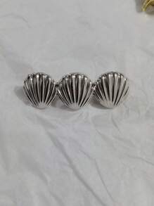 Metal Ocean Series Starfish Shell Clip, Simple Versatile Hair Accessory For Ponytails & Updos,Hair Clips,Hair Barrettes Claw Clips
