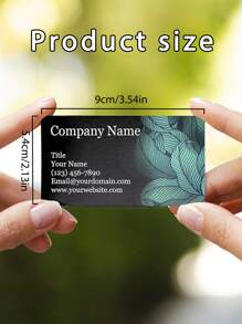 Spersonalizowane wizytówki, 200/500/1000 szt., rozmiar: 9x5,4 cm/3,5x2,1 cala, możliwość personalizacji za pomocą logo, grafiki, tekstu dla firm, podziękowania, zaproszenia, profilu firmy, promocji produktu