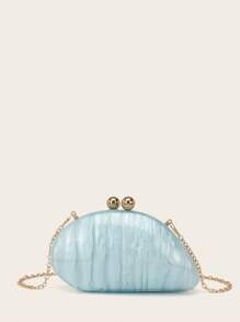 Women Evening Clutch Bag Bridal Wedding Acrylic Asymmetric Shaped Clutch For Women Prom With Detachable Metal Chain For Wedding And Party Shoulder Bag Women Clutch Purses For Ladies Handheld Evening Bag Versatile Cocktail Party New Wallet Banquet Bag - Multicolor - View 5