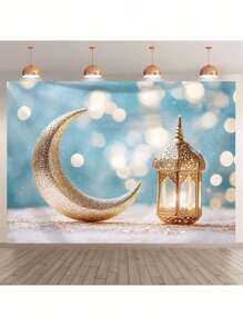 1 件斋月开斋节挂毯，用于房间装饰的墙壁装饰挂毯，85gsm 涤纶面料，桃皮绒薄版，家居装饰 - 彩色 - 查看 6