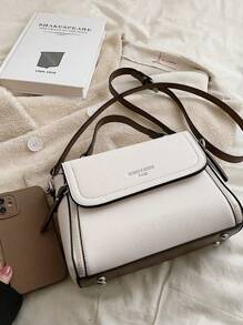 Bolso de mano versátil y elegante de mujer con estampado de lichis - Blanco - Ver 8