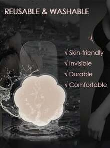 5 对女士可重复使用、可升降、粘性胸罩乳贴、派对用乳贴、无肩带连衣裙或上衣（8/5/4/2/1 对） - 彩色 - 查看 8