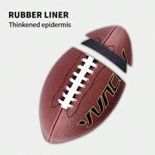 YUNCU 1 szt. Standardowa piłka do futbolu amerykańskiego do treningu na świeżym powietrzu i rekreacyjnej gry w oficjalnym standardowym rozmiarze, rozmiar 9,6 Rugby