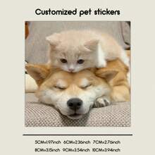[Custom] Laminated Pet Sticker, Carry Your Beloved Pet Cuteness Everywhere. Whether It Is On A Water Cup, Notebook, Or Luggage, You Can Always Feel The Warm Companionship Of Your Furry Friend.,Back To School Fashion - Multicolor - View 112