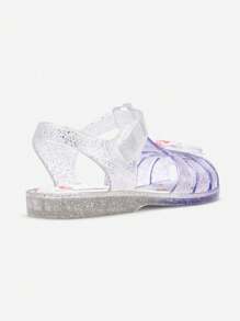 Balabala 2025 New Girls Jelly Sandals, Non-Slip Baby Summer Sandals - White Purple - View 5