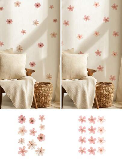 1 件 20 厘米 * 30 厘米花卉撕贴墙贴，创意家居装饰墙贴，衣柜房间装饰墙面装饰浴室装饰卧室装饰房间装饰用品客厅装饰房屋装饰家居装饰客厅墙纸贴纸个性化贴纸