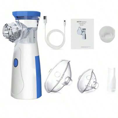Nebulizador Inalador Ultrassônico Portátil Usb Bivolt Adulto E Infantil Capacidade 17ml-20ml