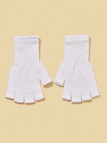 1 par de guantes sin dedos para mujer, guantes para conducir bicicleta/motocicleta