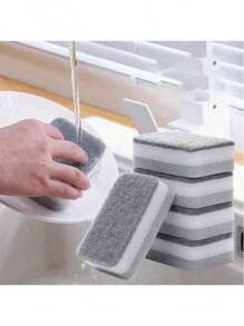 2pcs/6pcs/12pcs Multi-Functional Cleaning Sponges, Double Sided Scouring Pads, Washing Up Sponges, Premium Kitchen Sponges, Non-Scratch Sponge Cloths, Super Absorbent, Kitchen Cleaning Supplies