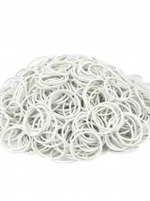 100/200/300/500条 白色 25mm/0.984英寸 抗老化工业橡皮筋，高弹性，适用于整理和捆扎 - 白色 - 查看 5