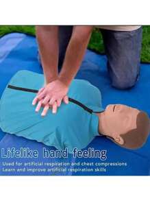 Modelo De Maniquí Adulto Para Formación En Primeros Auxilios - Azul - Ver 1